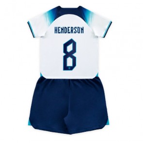 England Jordan Henderson #8 Hjemmebanesæt Børn VM 2022 Kort ærmer (+ korte bukser)